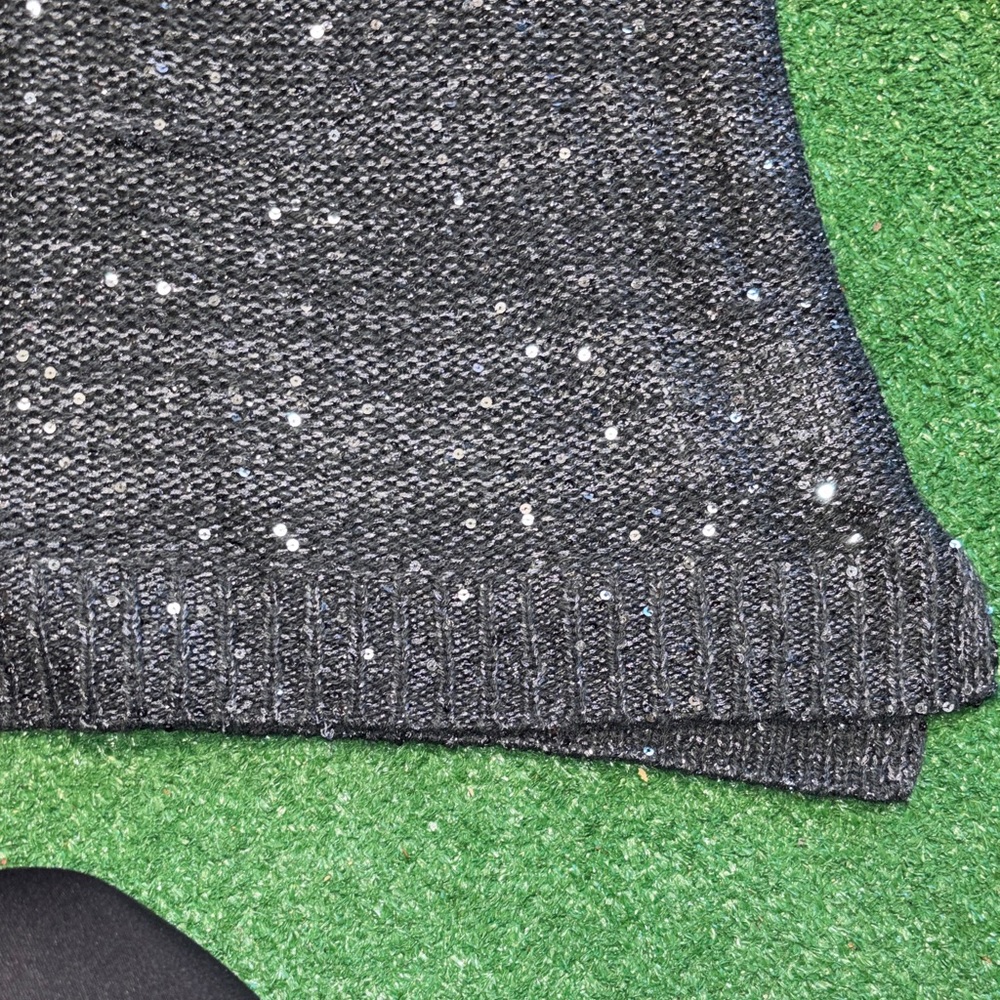 Women's Gray shimmering Sweater - Picture 8 of 12
